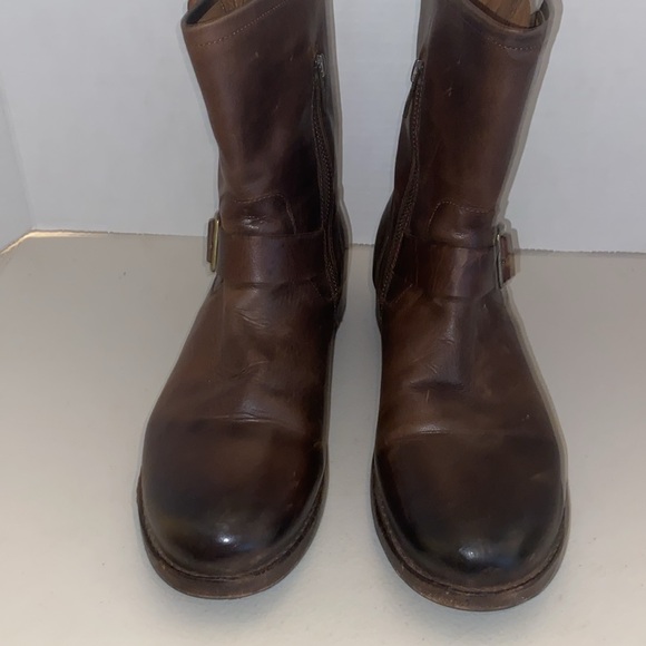 Frye Vicky Engineer Chocolate Brown Leather Boot Size 11 B - Picture 15 of 15